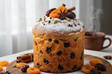 Кулич с курагой, финиками и пряностями: ароматная пасхальная выпечка