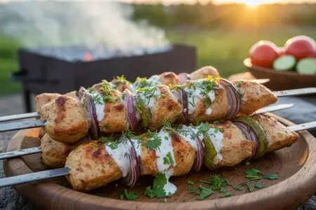 Шашлык из курицы в кефире: нежность и сочность