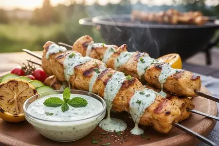 Шашлык из курицы в йогуртово-мятном маринаде: нежный и ароматный рецепт