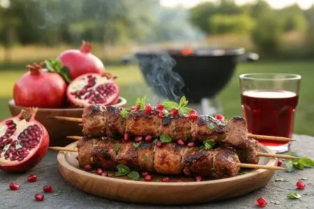 Шашлык из свинины в гранатовом маринаде: сочный и яркий вкус