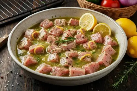 Лимонно-розмариновый маринад для шашлыка - изысканный вкус средиземноморья