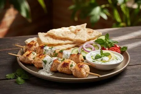 Маринад с йогуртом и мятой для куриного шашлыка - свежесть и нежность в каждом кусочке
