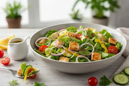 Салат с курицей и свежими овощами: ингредиенты, пропорции, секреты