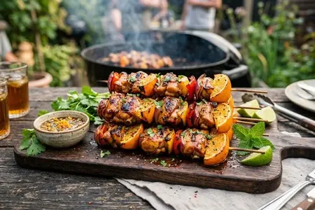Шашлык из курицы в апельсиново-соевом маринаде: яркий вкус и сочное мясо