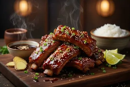 Свиные рёбрышки в соусе терияки - пикантный восточный вкус для пикника и праздника