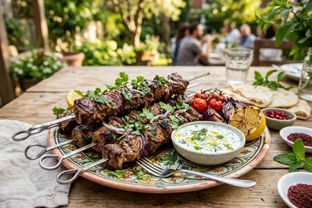 Шашлык из баранины с мятой и йогуртом - нежность и аромат Востока