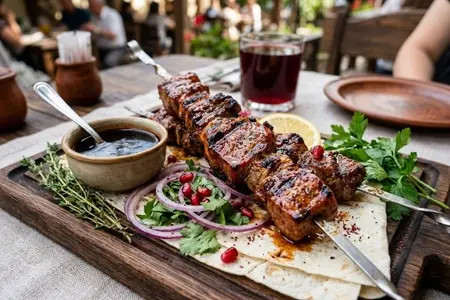 Шашлык из ягнятины в гранатовом соке: насыщенный вкус и кавказская классика