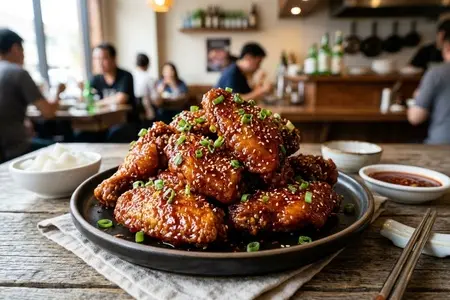 Куриные крылья по-корейски с пастой кочуджан: остро, пряно, вкусно