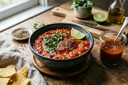Острый томатный соус с кумином и лаймом