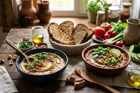 Паштет из фасоли с укропом и лимонным соком