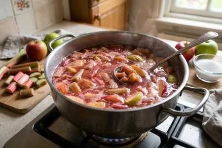 Компот из ревеня и яблок - витаминный весенний напиток
