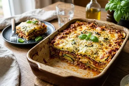 Низкоуглеводная лазанья из кабачков без теста: рецепт ПП