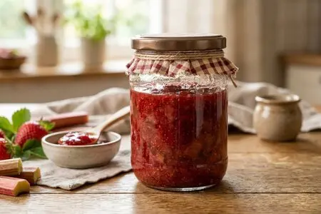 Варенье из ревеня и клубники: быстрый рецепт майской заготовки