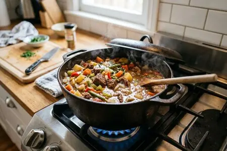 Сковорода вместо духовки: быстрые мясные и овощные блюда на плите