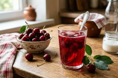 Кисель из вишни - рецепт густого домашнего напитка