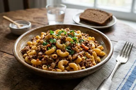 Макароны по-флотски с фаршем - рецепт классического быстрого ужина