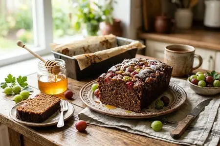 Коврижка с крыжовником и мёдом: старинный рецепт пышной выпечки на заварном тесте