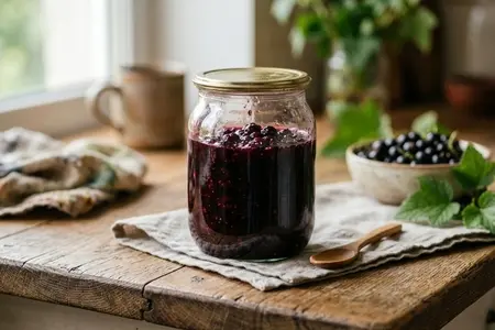 Смородина протертая с сахаром - живое варенье без варки
