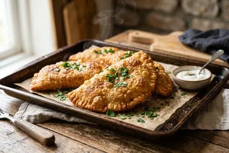 Чебуреки в духовке - ПП-рецепт без жарки в масле