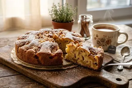 Шарлотка с яблоками в духовке - пышная и простая