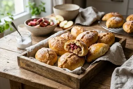 Пирожки с ревенём и яблоком: воздушная выпечка к чаю - пошаговый рецепт дрожжевого теста