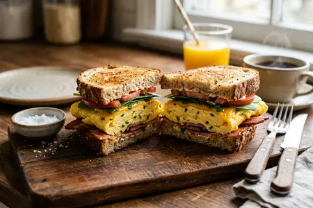 Сэндвич с яйцом: быстро, сытно и вкусно