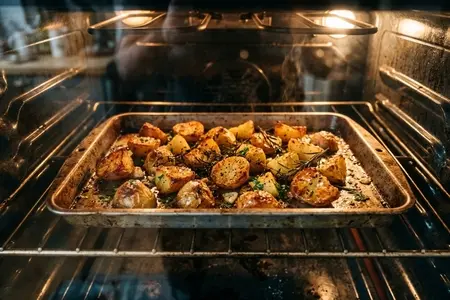 Молодой картофель «по-деревенски» в духовке: рецепт с корочкой, как в фаст-фуде, но полезнее