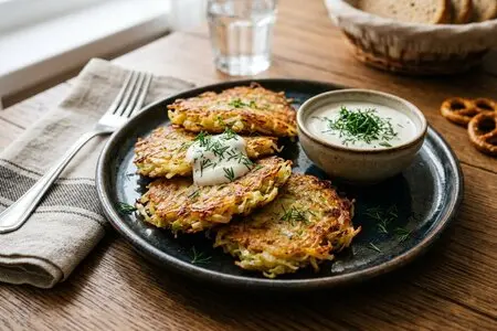 Картофельные драники с молодой капустой: хрустящие снаружи, нежные внутри