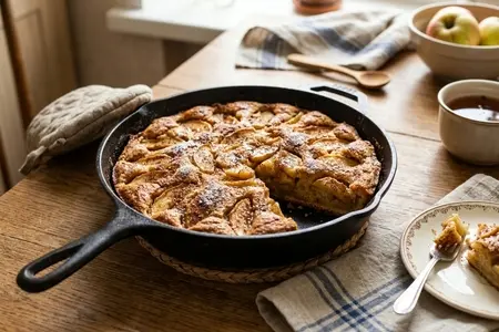 Пирог с яблоками и корицей на сковороде: пышный и ароматный, без духовки и лишних хлопот (5 лучших рецептов)