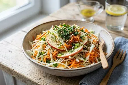 Салат из свежей капусты с яблоком и морковью: витаминный взрыв, который хрустит и бодрит