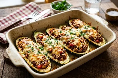 Лодочки из цукини с фаршем и сыром: сытный ужин в духовке, который понравится даже детям