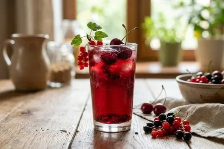 Квас из смородины с вишней: неожиданный летний рецепт ягодного микса
