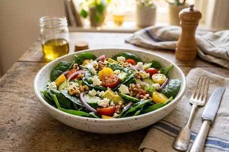 5 зеленых салатов со шпинатом, которые полюбят даже дети: секреты вкусных заправок