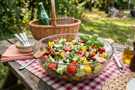 10 лучших салатов для пикника и дачи: не портятся на жаре, вкусны холодными