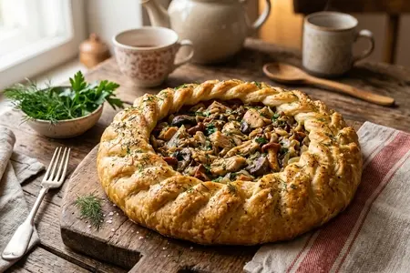 Расстегай с курицей и грибами: фирменный рецепт Маргариты из романа «Граф Аверин. Колдун Российской империи»