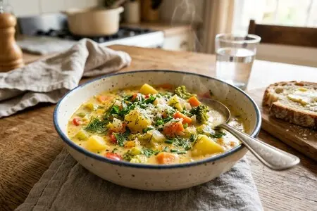 8 лучших сырных супов с овощами и зеленью: сливочные, ароматные, согревающие