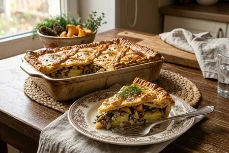 7 рецептов пирогов с грибами и картошкой: сытные, деревенские, невероятно вкусные