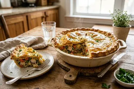 10 лучших пирогов с курицей и овощами: закрытые, открытые, слоеные