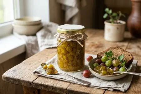 5 лучших рецептов варенья из крыжовника: изумрудное, с грецким орехом, с лимоном. Настоящее королевское лакомство