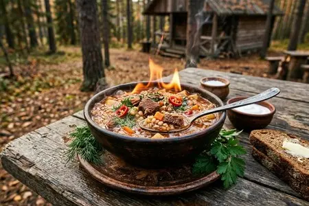 Огненный суп из ячменя и оленины: рецепт из книги-призрака Красного Замка, написанной огнеупорными чернилами
