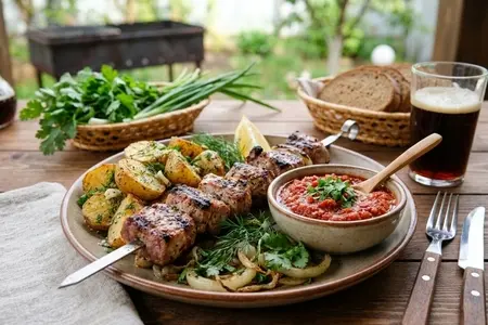Аджика сырая (без варки): "Огонек" к шашлыку и картошке