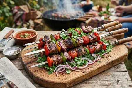Шашлык из баранины: классический рецепт с курдюком и овощами и еще 5 лучших рецептов