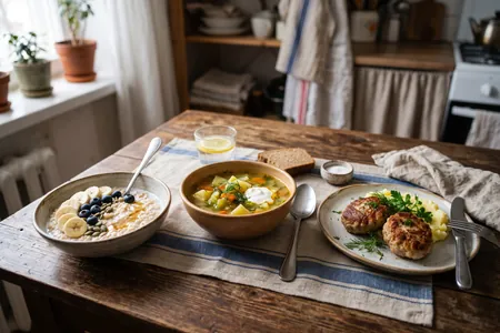 Бюджетная кухня: меню на неделю. Рецепты первого дня