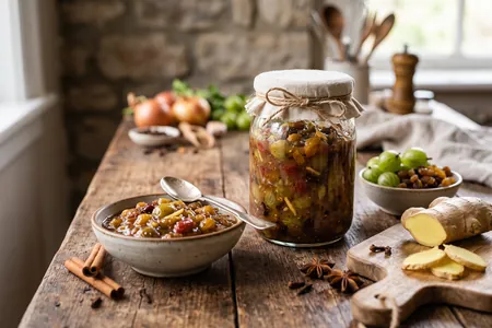 Чатни из крыжовника с имбирем и изюмом: идеальная закуска к сырной тарелке и мясу