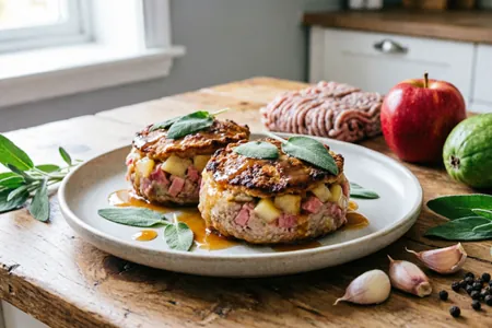 Котлеты из индейки с яблоком и шалфеем: сочные, ароматные, с изюминкой