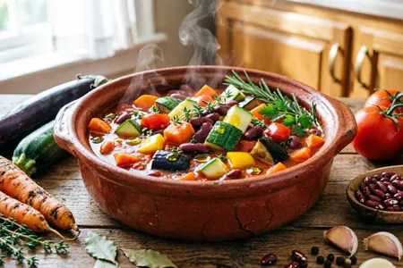 Овощное рагу с фасолью и пряными травами в горшочке: ароматные рецепты и секреты томления