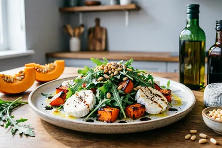 Салаты с тыквой: яркие осенние вкусы — от запечённой тыквы с рукколой и козьим сыром до оригинальных сочетаний