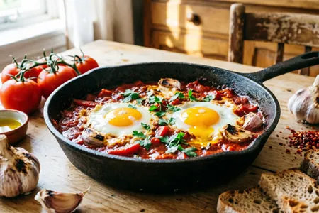 Запечённые яйца в томатном соусе с чесноком: лучшие рецепты и секреты идеального завтрака