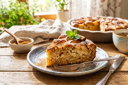 Нежная творожная шарлотка с яблоками и корицей: рецепт сочного пирога, который тает во рту