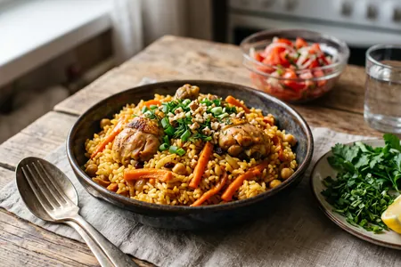 Плов с курицей и морковью: главный секрет рассыпчатого риса и ароматного зирвака в казане